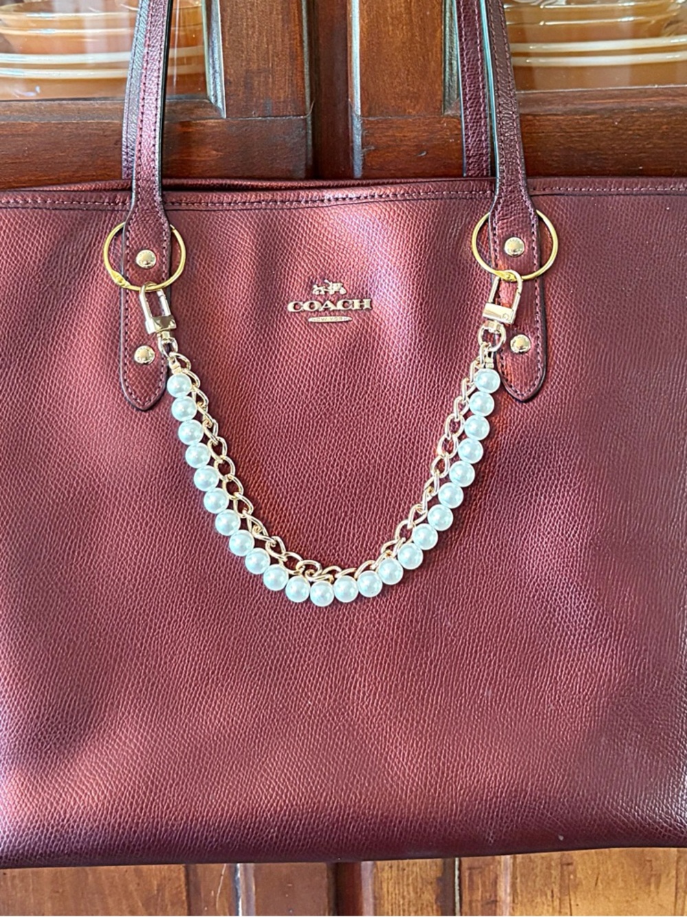 ♥️💖 NEW Gold Chain & Pearl Chain Bag Charm Chains MOTHER’S DAY GIFT Grad Gift